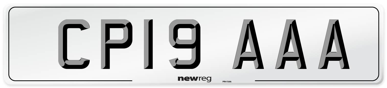 CP19 AAA Number Plate from New Reg